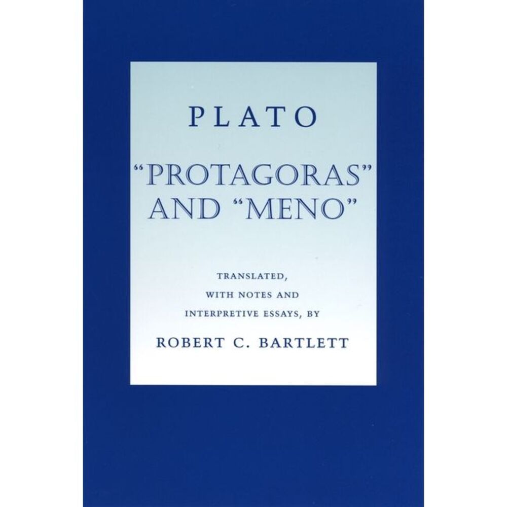 Plato "Protagoras" and "Meno" -- Plato